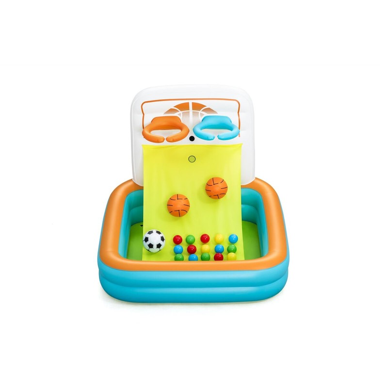 Juguetes Exterior Niños: Piscina Hinchable Bestway Kick N'Swish con Canastas y Bolas - Compra online en MegaJuguetes