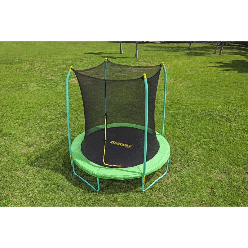 Juguetes Exterior Niños: Cama Elástica Bestway con Red de Seguridad 244x220 cm - Compra online en MegaJuguetes