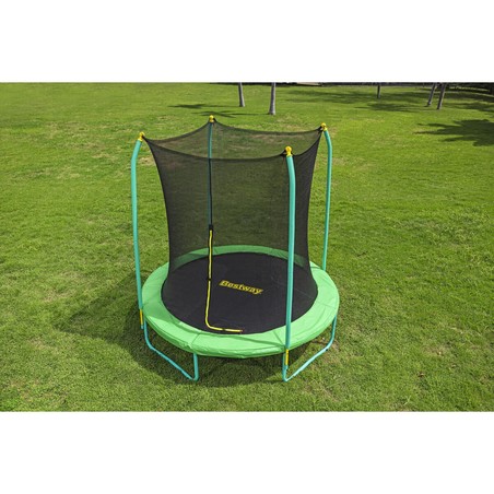 Juguetes Exterior Niños: Cama Elástica Bestway con Red de Seguridad 244x220 cm - Compra online en MegaJuguetes
