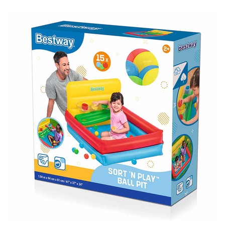 Juguetes Exterior Niños: Piscina Hinchable Bestway con Bolas y Juegos - Compra online en MegaJuguetes
