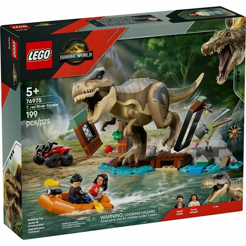 Juguetes Construcción Niños LEGO Jurassic World T.Rex River Escape - Compra online en MegaJuguetes