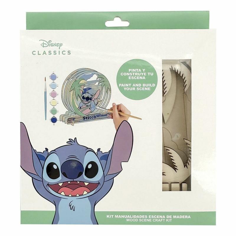 Figura de Stitch de madera para pintar y decorar