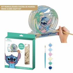 Figura de Stitch de madera para pintar y decorar 2