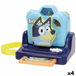 Cámara fotos infantil Bluey azul con asa de transporte