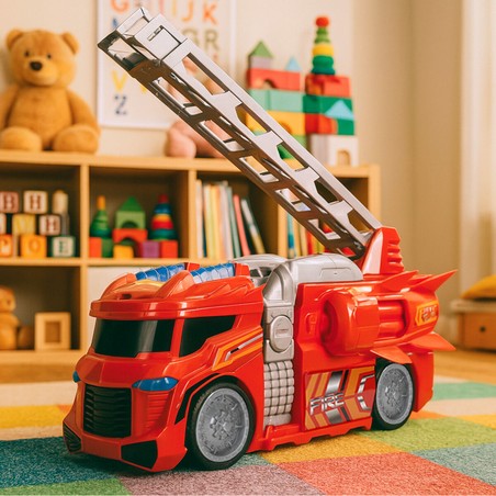 Detalle camión de rescate infantil Teamsterz