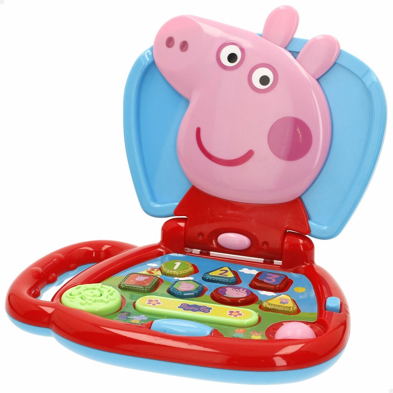 Ordenador de juguete Peppa Pig con orejas móviles y melodías