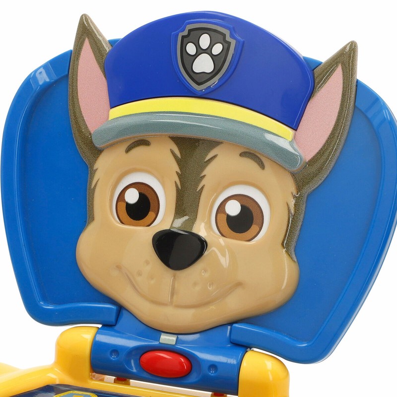 Vista lateral del ordenador Paw Patrol, con sonidos educativos como los <strong>bloques construcción infantiles</strong>