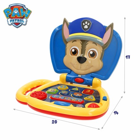 Pantalla del ordenador Paw Patrol, desarrollando <strong>juguete construcción motricidad fina</strong>