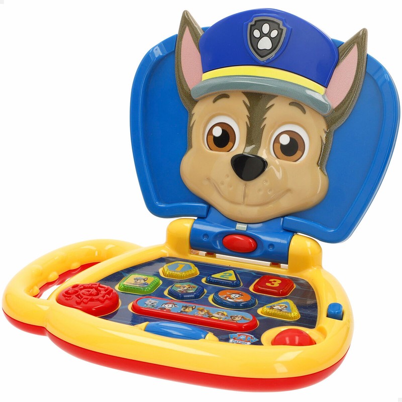 Detalle de botones del ordenador Paw Patrol, un juego completo sin ser un <strong>set construcción 100 piezas</strong>