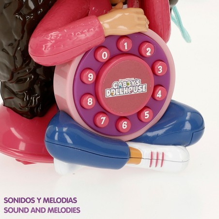 Teléfono infantil sonidos de Gabby para juego simbólico y creatividad