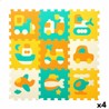 Set construcción educativo: Alfombra puzzle EVA Colorbaby con vehículos.