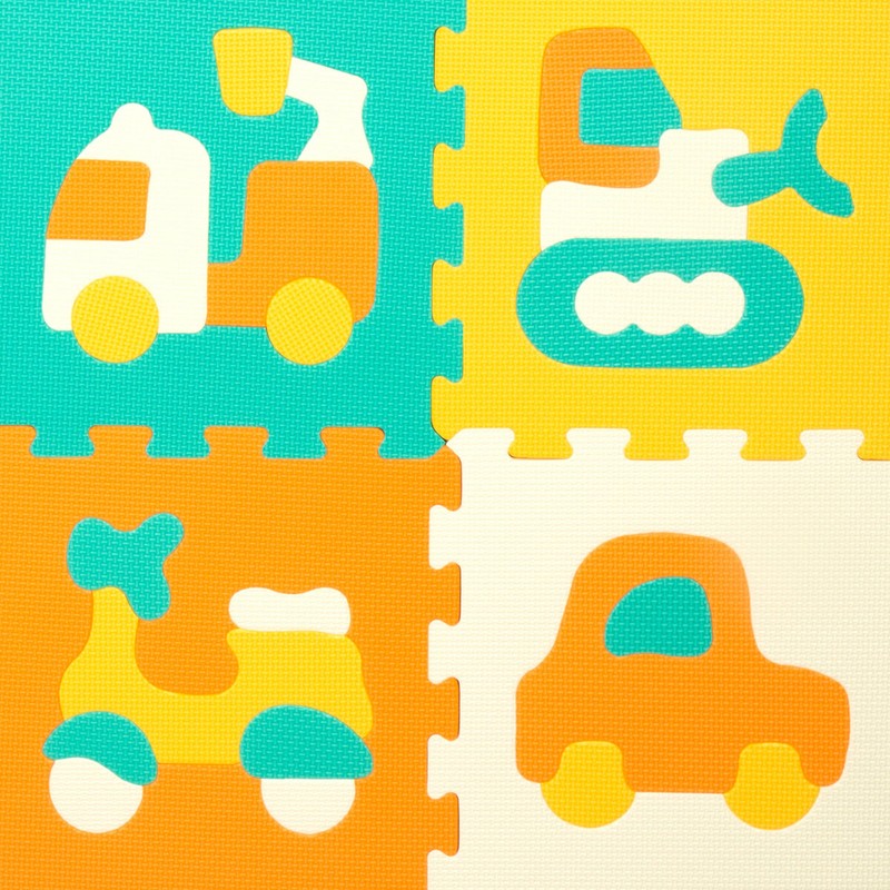 Construcción niños 3 años: Alfombra de puzzle para desarrollo infantil temprano.