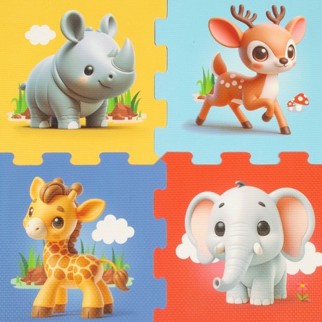 puzzle de suelo infantil de animales para niños 10 meses