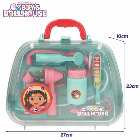 Maletín médico portátil Gabby Dollhouse con jeringuilla y estetoscopio