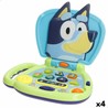 Ordenador juguete Bluey interactivo con pantalla y botones de colores.