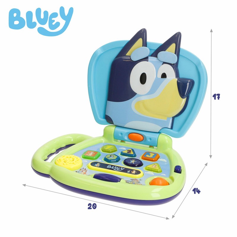 Primer ordenador bebé Bluey, fomenta la coordinación ojo-mano.