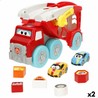 Juguetes construcción niños: Camión portavehículos y coches con rampa y obstáculos para bebés.