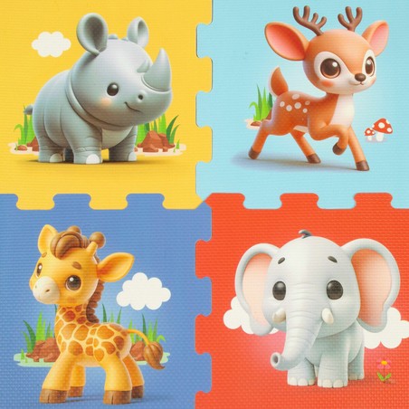 Construcción niños 3 años puzzle suelo