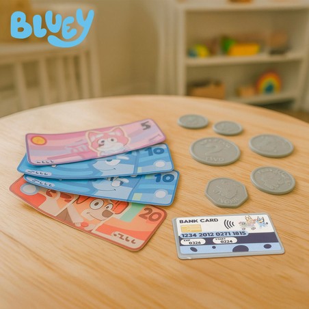 Registradora infantil Bluey con accesorios de juego