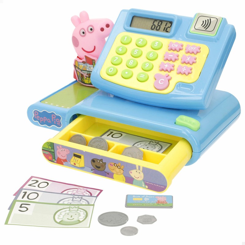 Caja registradora Peppa Pig juguete interactivo con sonidos