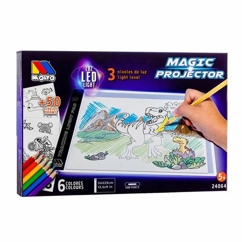 Manualidades niños: Proyector Moltó Magic dibujando