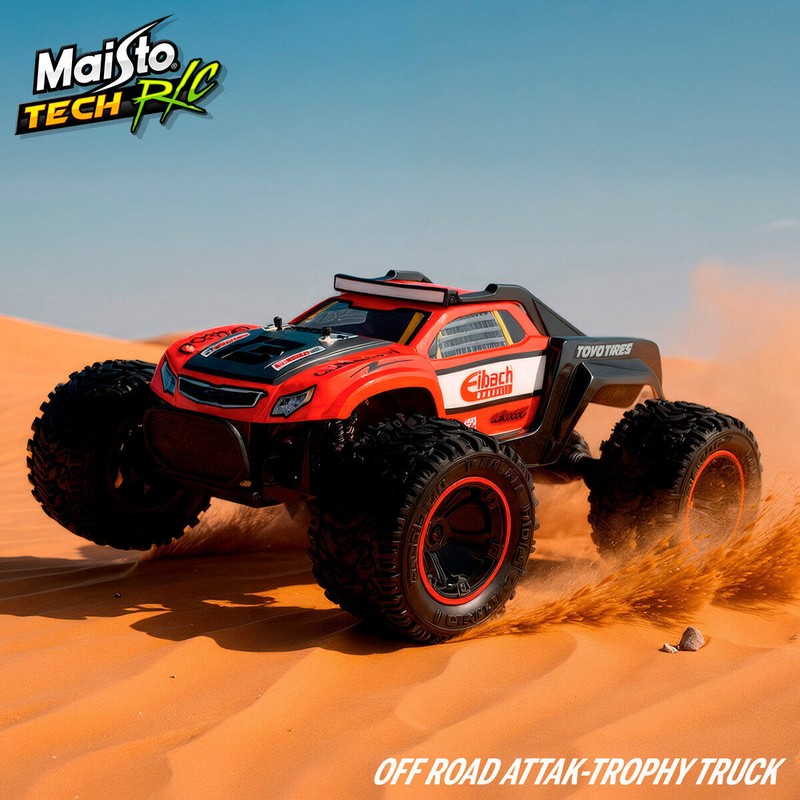 Vista lateral Maisto Trophy Truck, ideal para garaje coches juguete