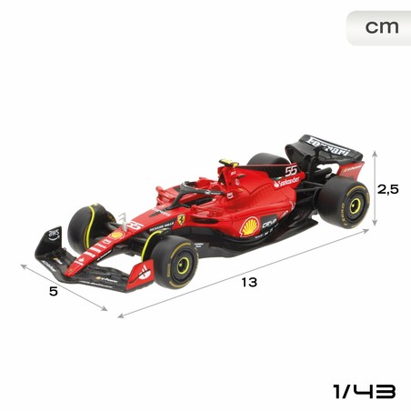 Set de 4 coches Ferrari LECLERC para niños