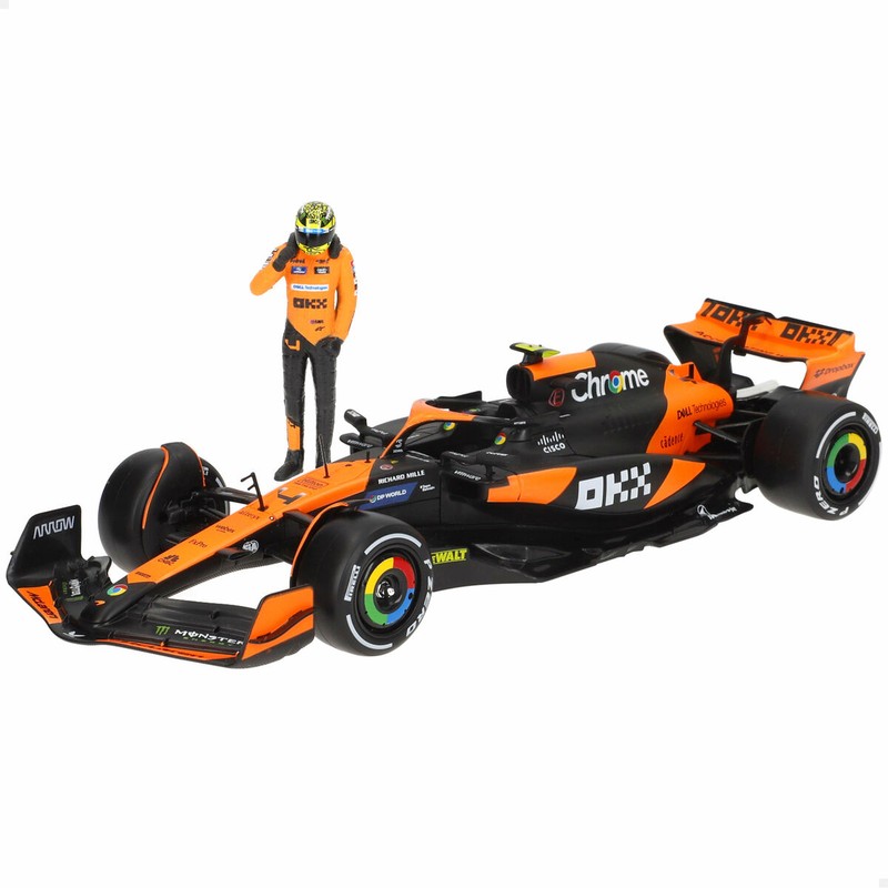 Empaque del set de 4 coches F1 escala 1:24 McLaren MCL38