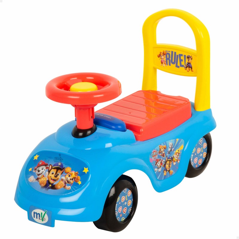 Detalle del Correpasillos Paw Patrol, fabricado con materiales de alta calidad