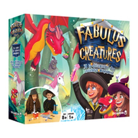 Detalle de las piezas del juego Fabulus Creatures