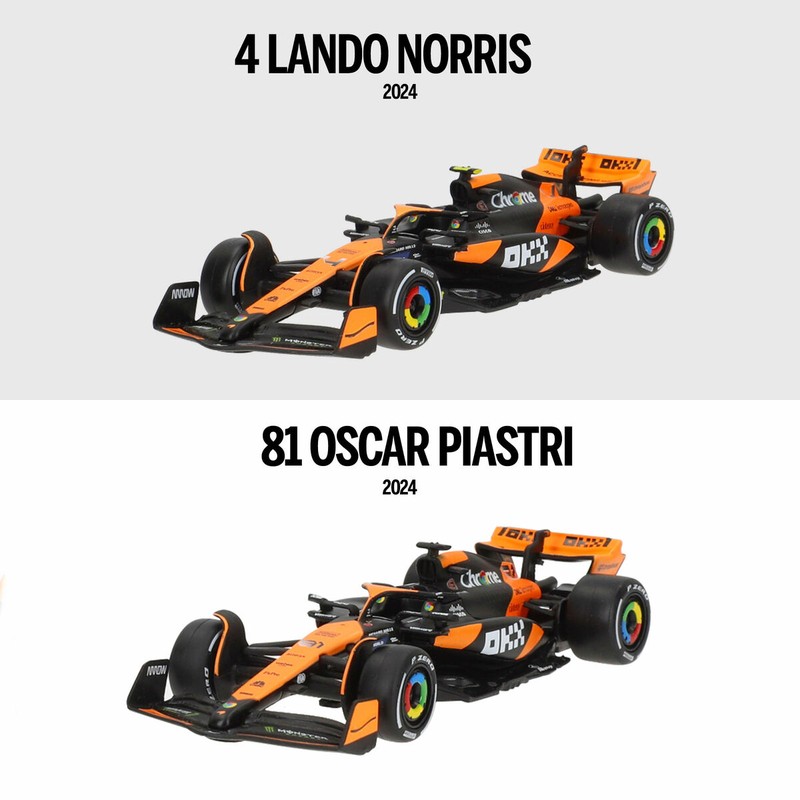 Coches McLaren F1 2024 MCL38 para juego creativo infantil