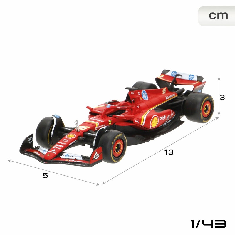 Colección de coches Ferrari F1 2024 SF24 a escala 1:43