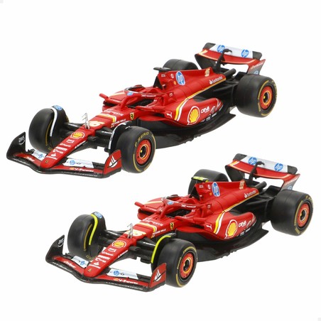 Detalle del coche de juguete Ferrari F1 2024 SF24