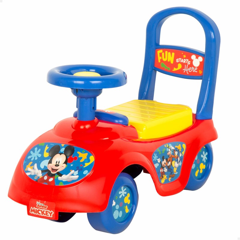 Set construcción 100 piezas: Correpasillos Mickey Mouse vista lateral