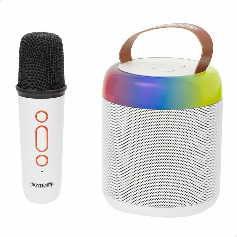 Detalle del altavoz karaoke Bontempi con conexión USB
