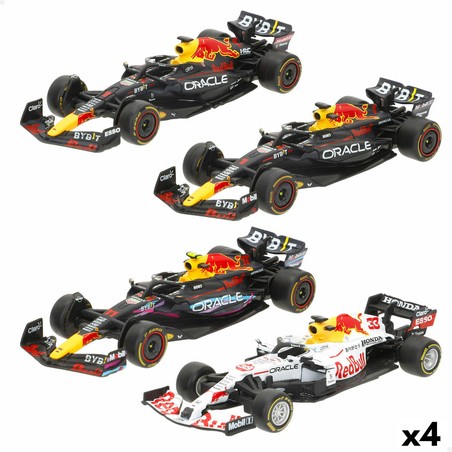 Juguetes construcción niños: coches Red Bull Verstappen 4 unidades