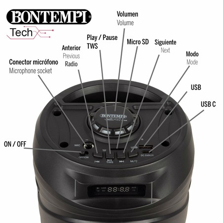 Sistema Karaoke Portátil con conexión USB