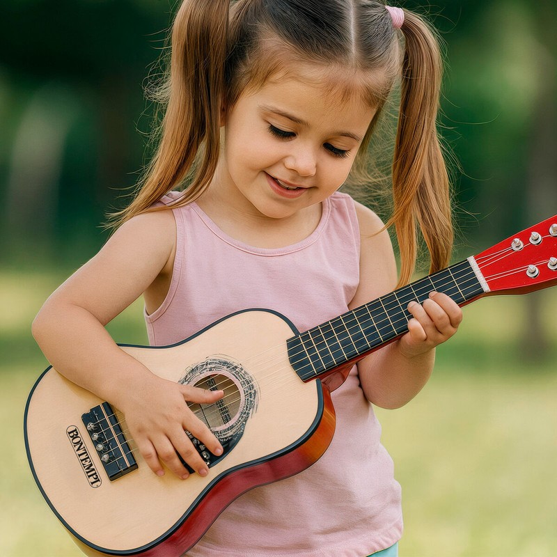 Iniciación musical niños con guitarra de juguete Bontempi