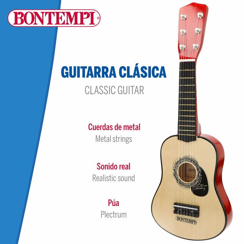 Regalo niños 3 años: guitarra educativa de madera