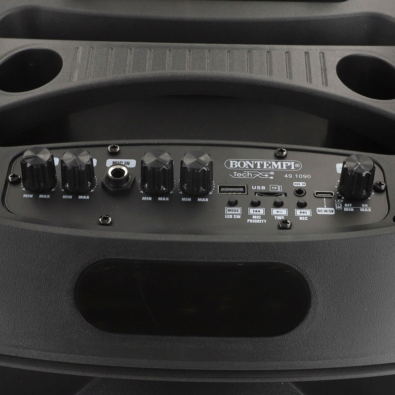 Equipo karaoke portátil Bontempi con luces