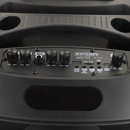 Equipo karaoke portátil Bontempi con luces