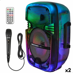 Altavoz Karaoke con Micrófono Bontempi doble con luces