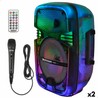 Altavoz Karaoke con Micrófono Bontempi doble con luces