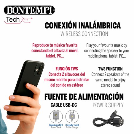 Altavoz Bluetooth Karaoke para fiestas juveniles
