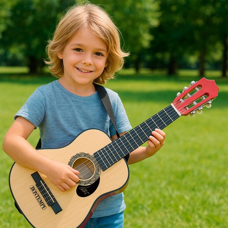Guitarra pequeña para niños, desarrollo ritmo y coordinación
