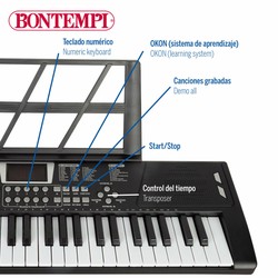 Juguetes construcción niños: Piano Electrónico Bontempi 2