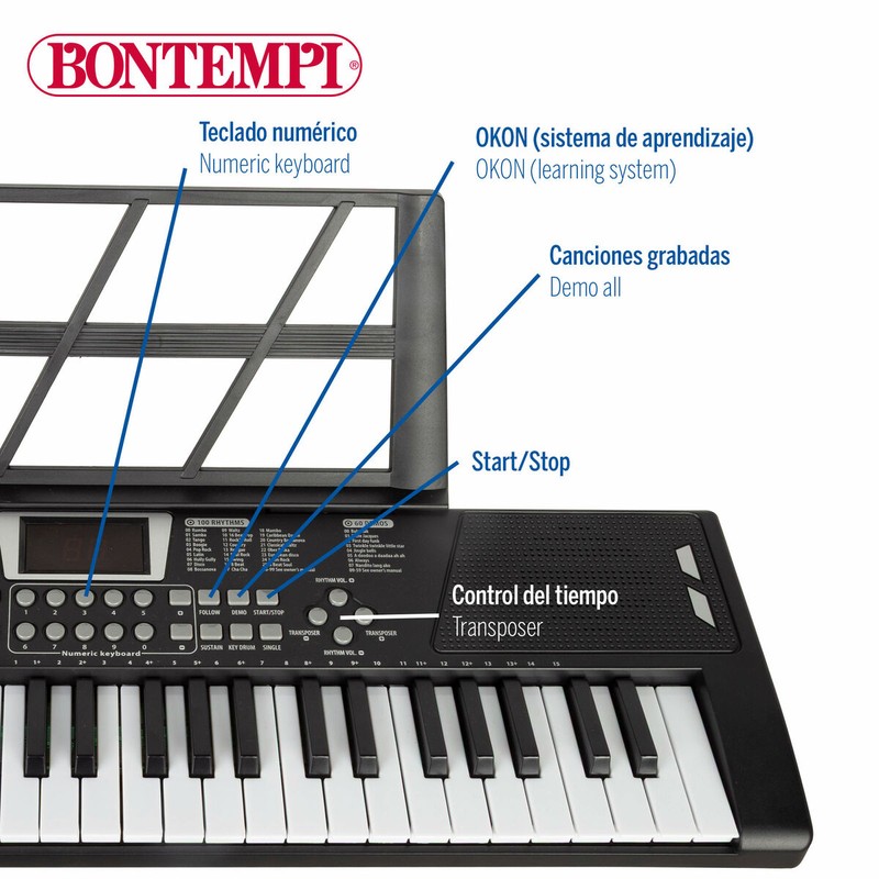 Bloques construcción infantiles: Piano para aprender música