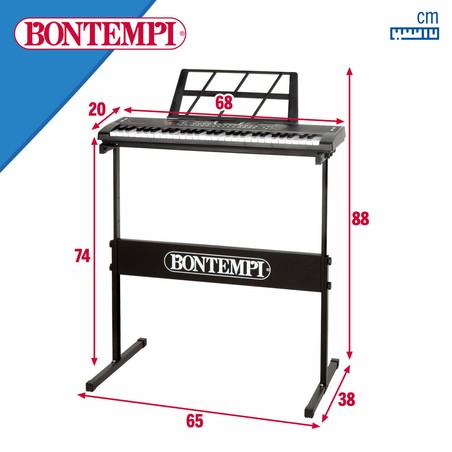 Juguete construcción motricidad fina: Teclado musical Bontempi