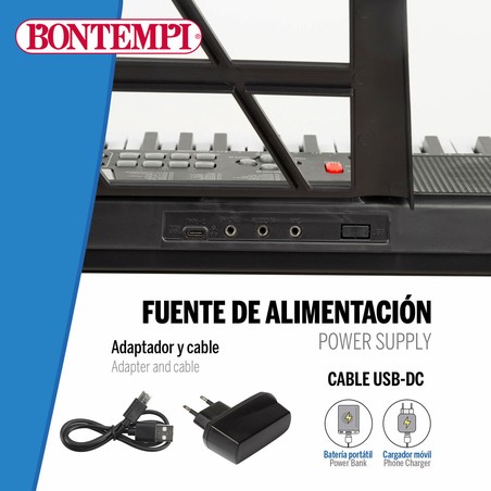 Bloques apilables de sonido: Piano Bontempi para composiciones