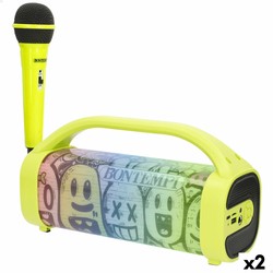 Altavoz karaoke Bontempi con micrófono inalámbrico